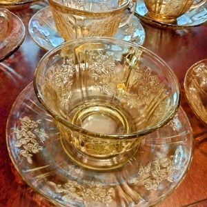 Amber Depression glass